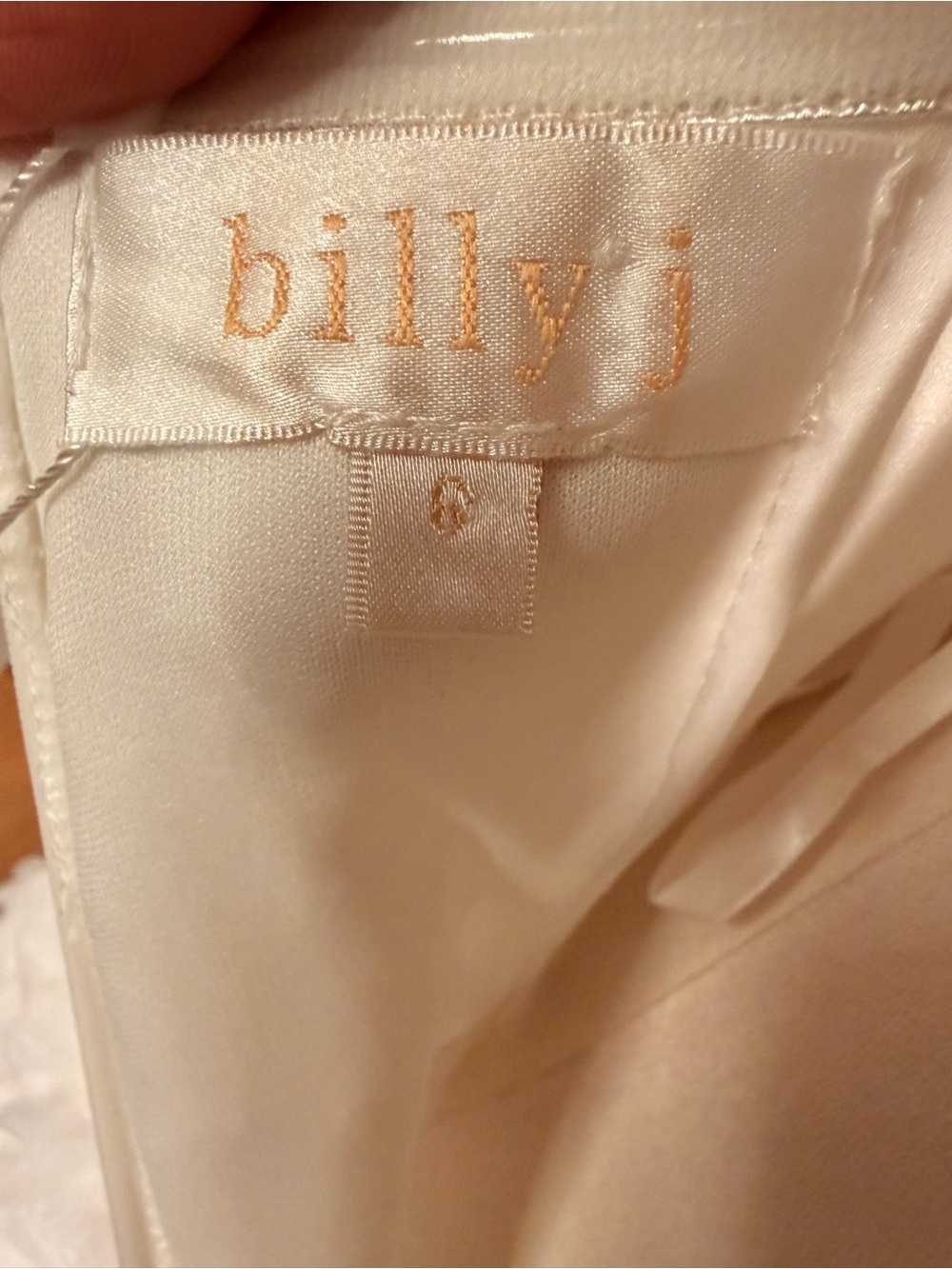 NWT Billy J Strapless White Floral Appliqué Midi Dress with Side Slit - US XS - Picture 10 of 11